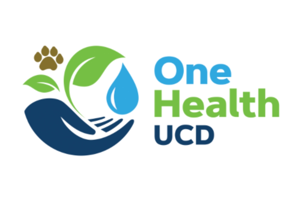 one health logo with hand and leaves